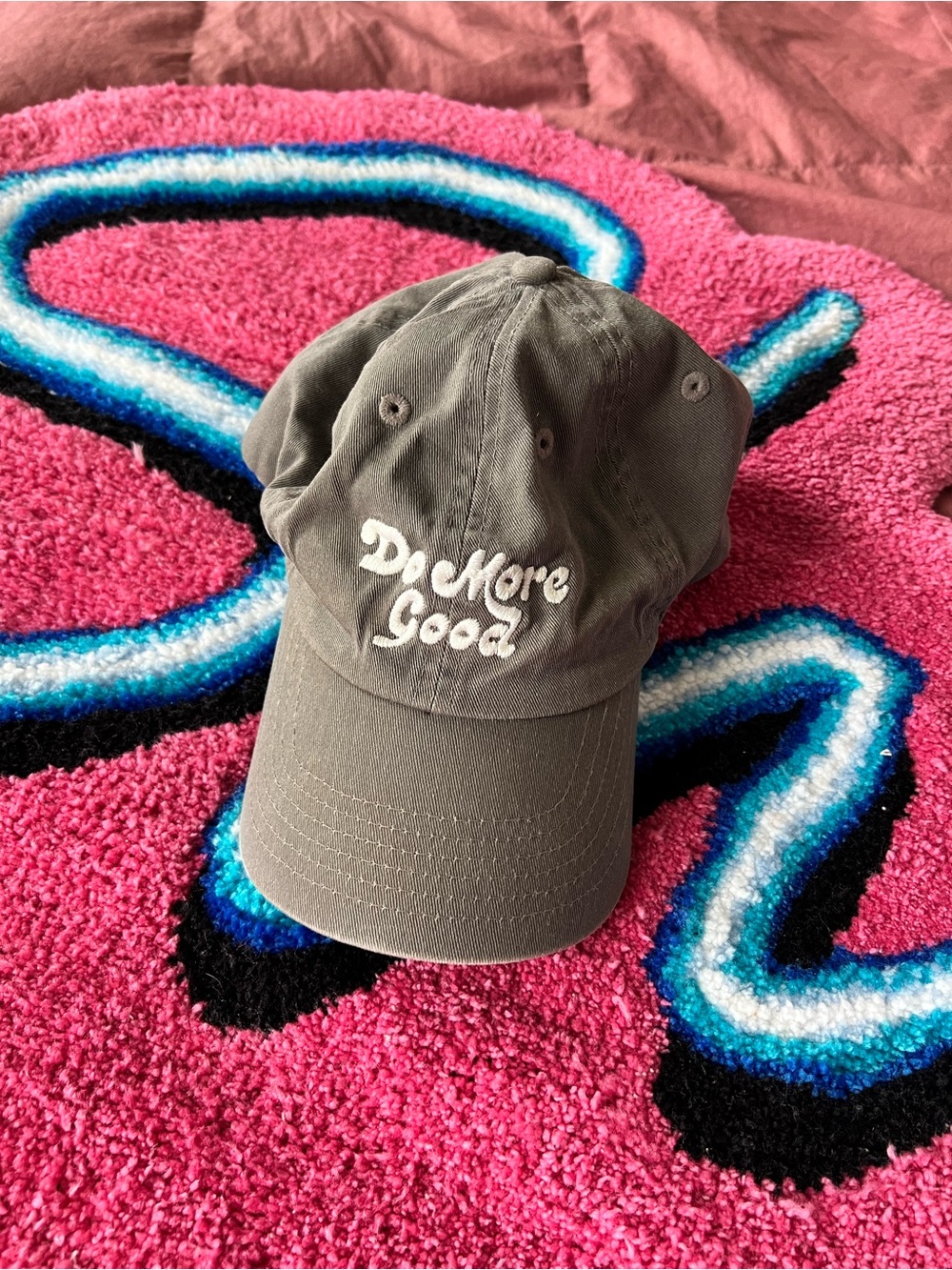 Do More Good Olive Gray Baseball Cap